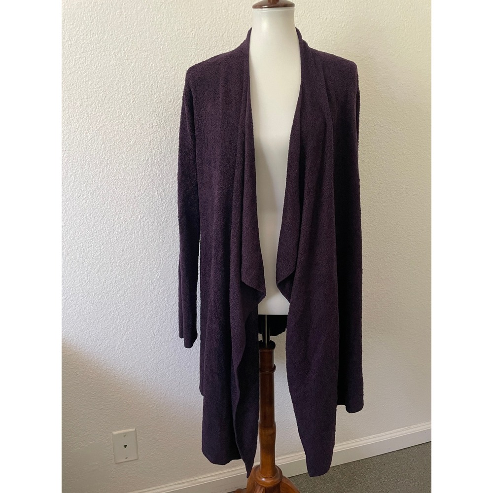 Barefoot Dreams Calypso Cardigan Sweater Women L/XL CozyChic Lite Quiet Luxury